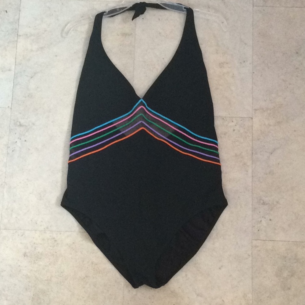 Gottex One Piece Bathing Suit with 360 Sheer Panel